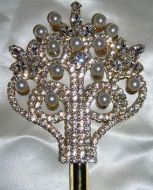 Cetro de Cristal Swarovski y perla The Court of Versailles Gold