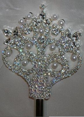 Cetro de Cristal Swarovski y perlas The Court of Versailles Royal Silver
