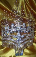 Corona dorada para Reina, Princesa estilo egipcio de cristal swarovski