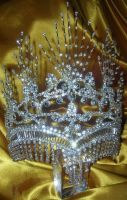 Corona plateada para Reina, Princesa estilo egipcio de cristal swarovski