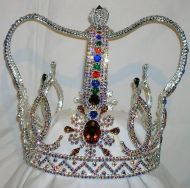 Corona para rey de Cristal Swarovski The Royal Stanislaus SILVER