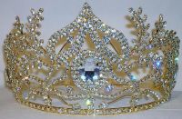 Corona de Pedreria Swarovski TAMESIS color plata para Reina o Princesa