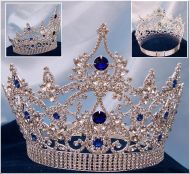 Corona Continental Ajustable para Reina Azul Safiro