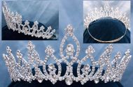 Corona Tiara para Reina, Princesa, Novia o QuinceaÃ±era de cristal swarovski
